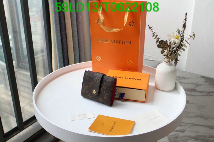 LV Bags-(Mirror)-Wallet-,Code: T0622108,$: 59USD