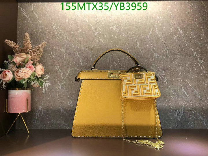 Fendi Bag-(4A)-Peekaboo,Code: YB3959,$: 155USD