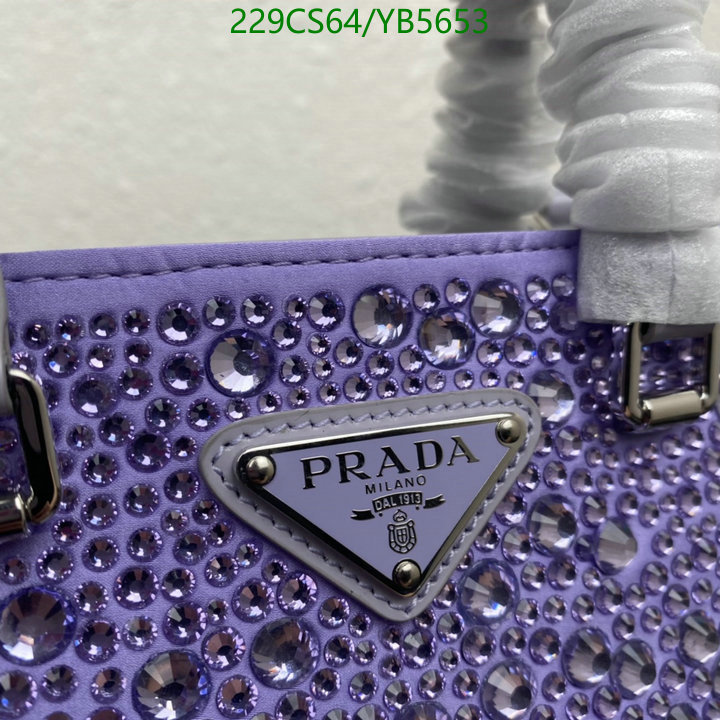 Prada Bag-(Mirror)-Diagonal-,Code: YB5653,$: 229USD