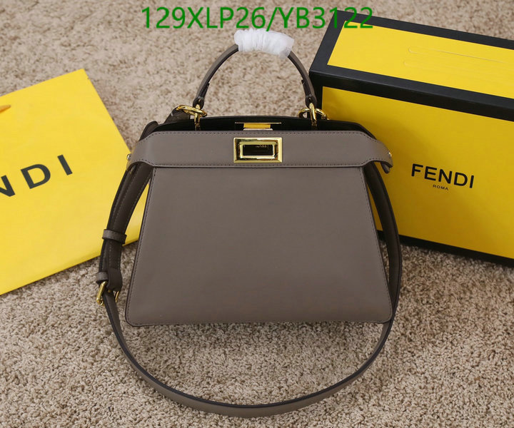 Fendi Bag-(4A)-Peekaboo,Code: YB3122,$: 129USD