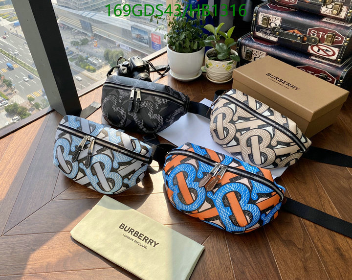 Burberry Bag-(Mirror)-Belt Bag-Chest Bag--,Code: HB1316,$: 169USD