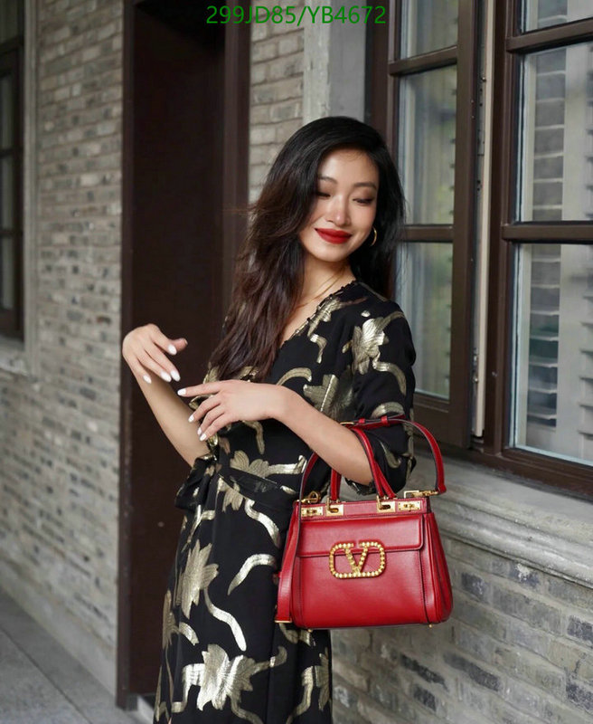 Valentino Bag-(Mirror)-Handbag-,Code: YB4672,$: 299USD