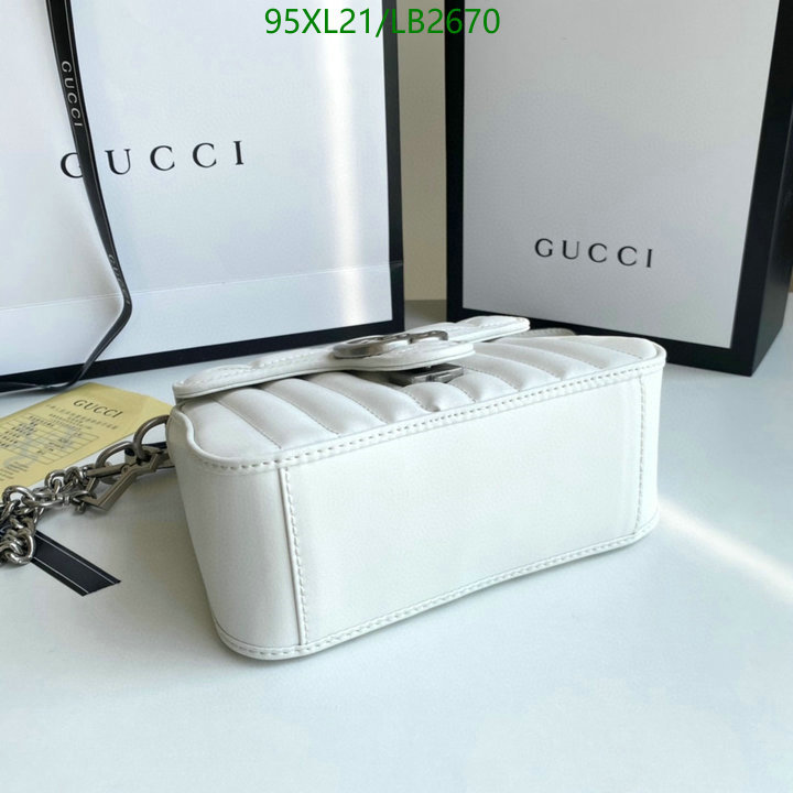 Gucci Bag-(4A)-Marmont,Code: LB2670,$: 95USD