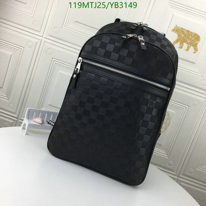 LV Bags-(4A)-Backpack-,Code: YB3149,$: 119USD