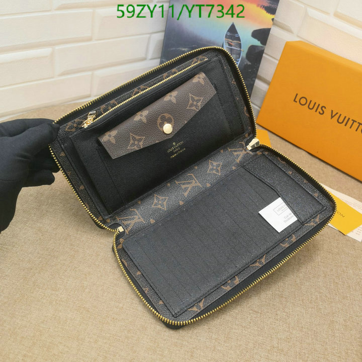 LV Bags-(4A)-Wallet-,Code: YT7342,$: 59USD