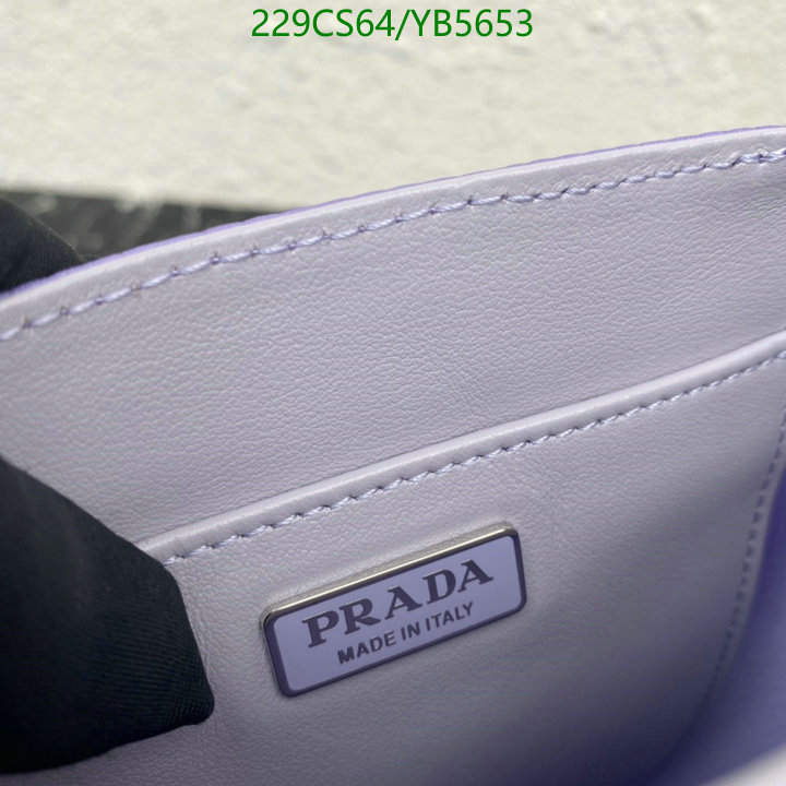 Prada Bag-(Mirror)-Diagonal-,Code: YB5653,$: 229USD