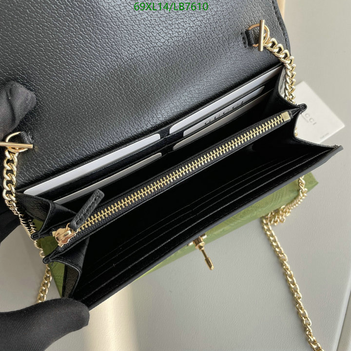 Gucci Bag-(4A)-Diagonal-,Code: LB7610,$: 69USD