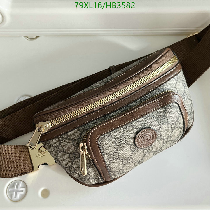 Gucci Bag-(4A)-Belt Bag-Chest Bag--,Code: HB3582,$: 79USD