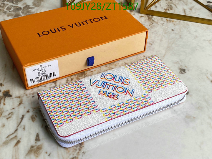 LV Bags-(Mirror)-Wallet-,Code: ZT1587,$: 109USD