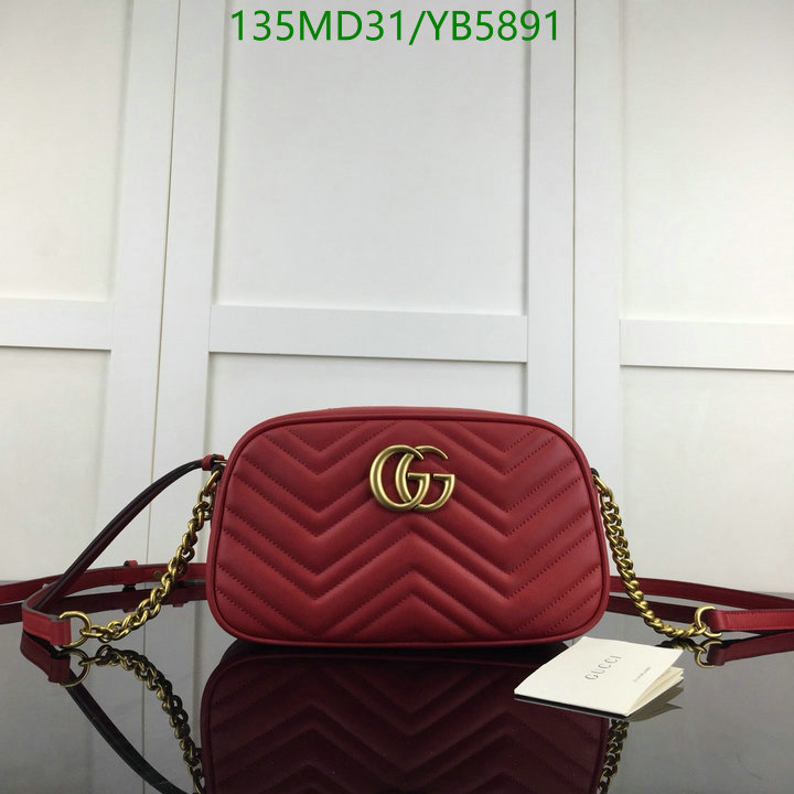 Gucci Bag-(Mirror)-Marmont,Code: YB5891,$: 135USD