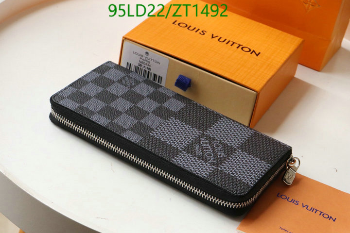 LV Bags-(Mirror)-Wallet-,Code: ZT1492,$: 95USD