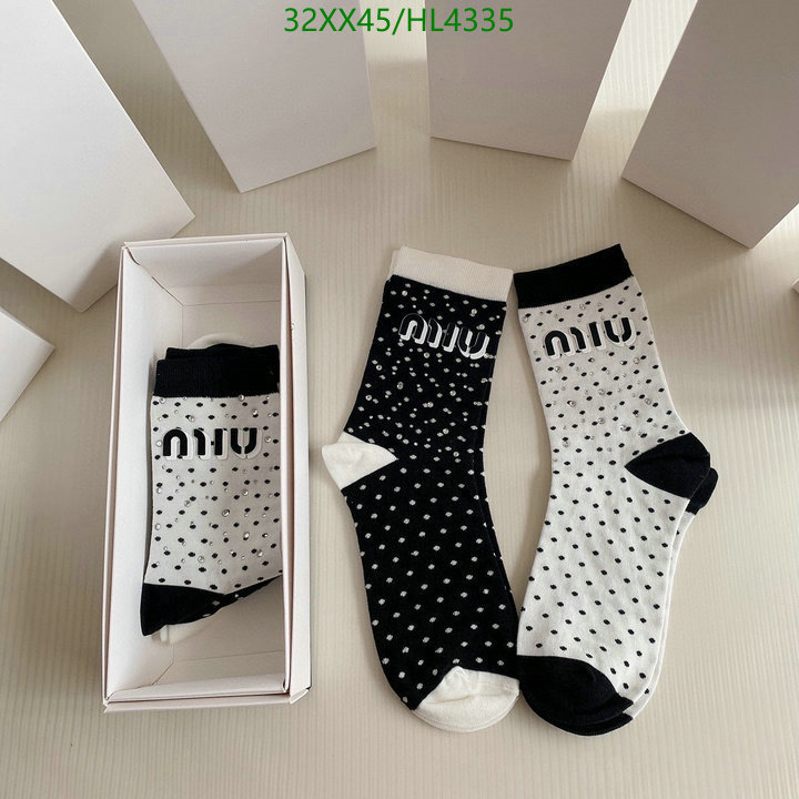 Sock-Miu Miu, Code: HL4335,$: 32USD