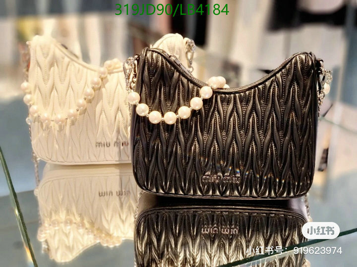 Miu Miu Bag-(Mirror)-Handbag-,Code: LB4184,$: 319USD