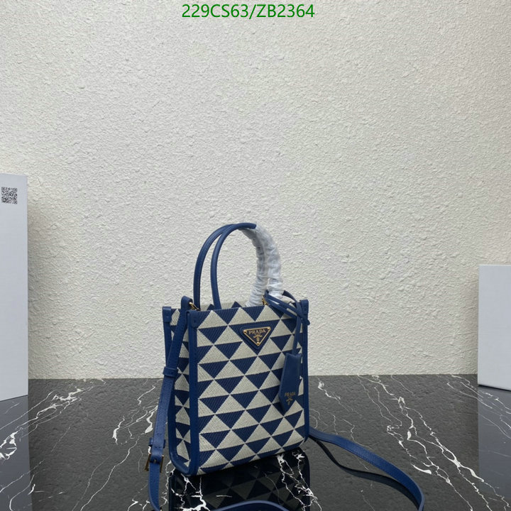 Prada Bag-(Mirror)-Diagonal-,Code: ZB2364,$: 229USD