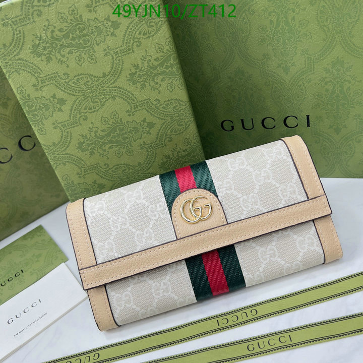 Gucci Bag-(4A)-Wallet-,Code: ZT412,$: 49USD