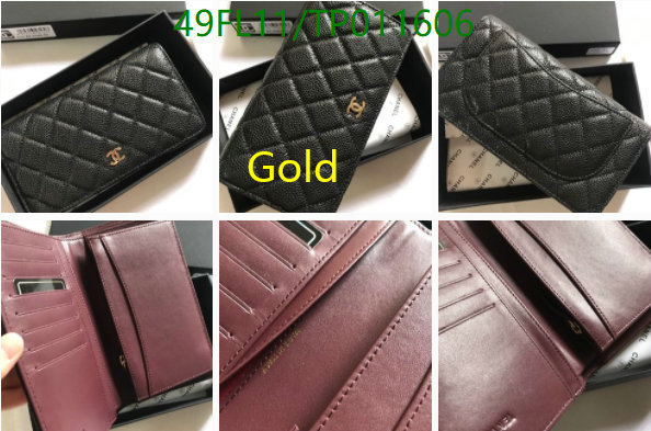 Chanel Bags ( 4A )-Wallet-,Code: TP011606,$: 49USD