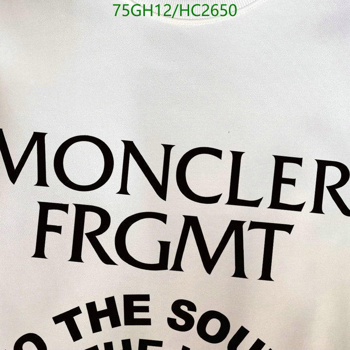 Clothing-Moncler, Code: HC2650,$: 75USD