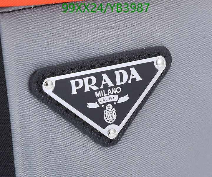 Prada Bag-(Mirror)-Clutch-,Code: YB3987,$: 99USD