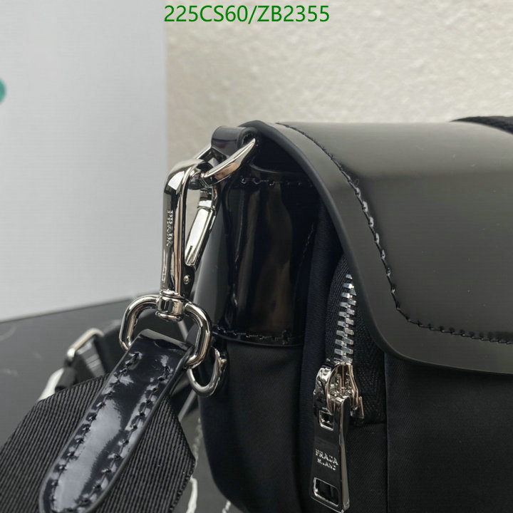 Prada Bag-(Mirror)-Diagonal-,Code: ZB2355,$: 225USD