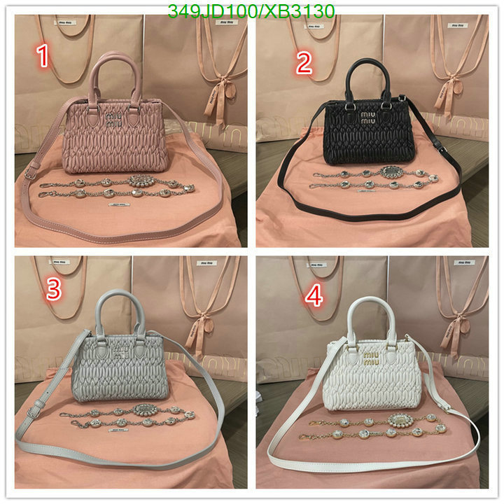 Miu Miu Bag-(Mirror)-Handbag-,Code: XB3130,$: 349USD