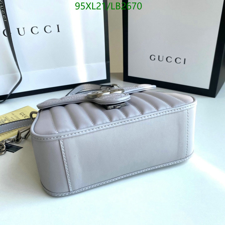 Gucci Bag-(4A)-Marmont,Code: LB2670,$: 95USD