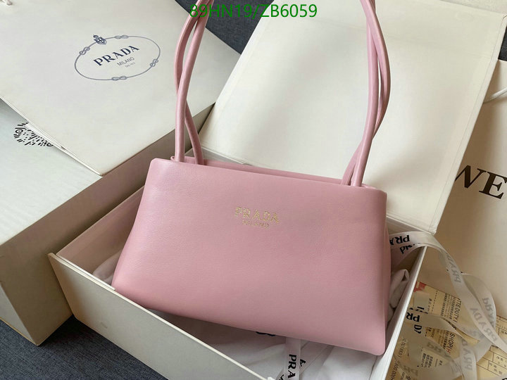 Prada Bag-(4A)-Handbag-,Code: ZB6059,$: 89USD