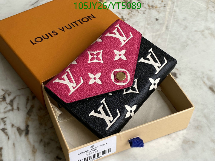 LV Bags-(Mirror)-Wallet-,Code: YT5089,$: 105USD