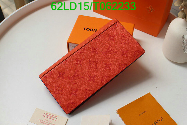 LV Bags-(Mirror)-Wallet-,Code: T062233,$: 62USD