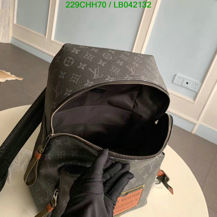 LV Bags-(Mirror)-Backpack-,Code: LB042132,$: 229USD