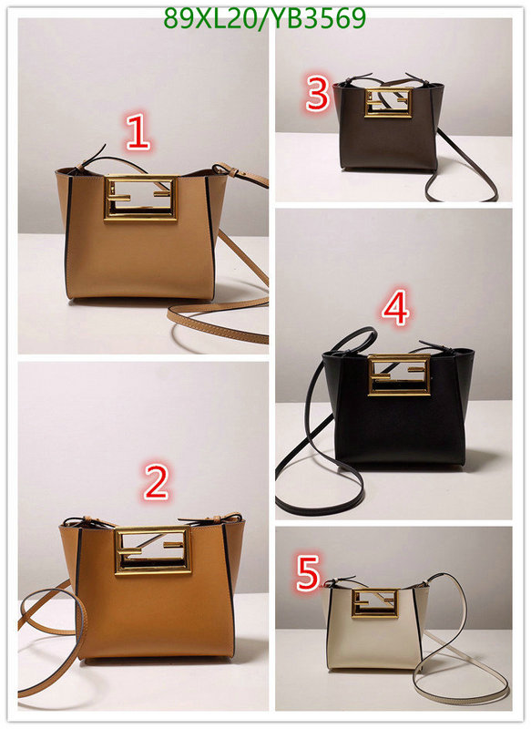 Fendi Bag-(4A)-Diagonal-,Code: YB3569,$: 89USD