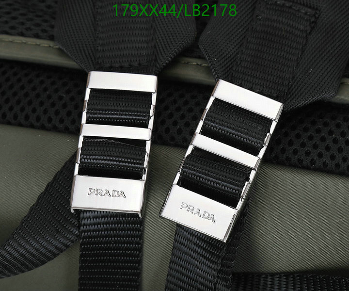 Prada Bag-(Mirror)-Backpack-,Code: LB2178,$: 179USD