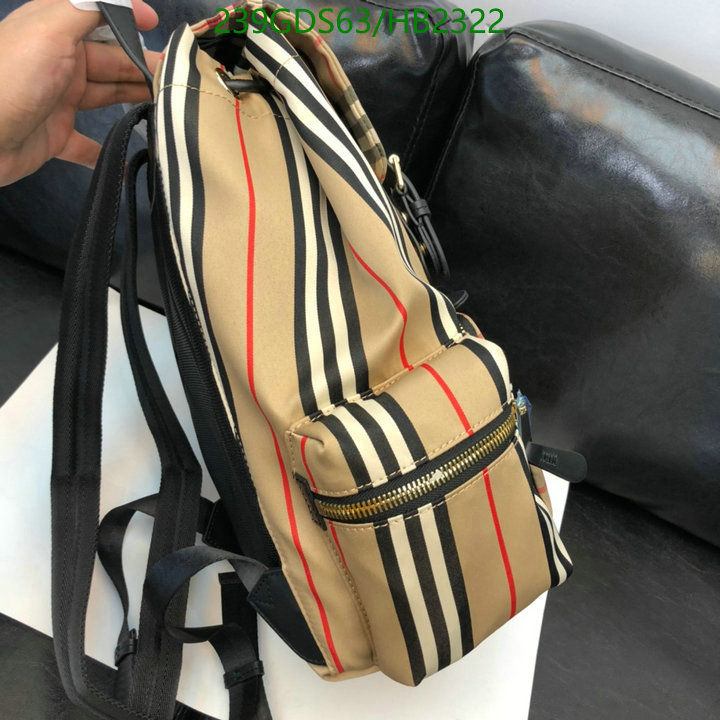 Burberry Bag-(Mirror)-Backpack-,Code: HB2322,