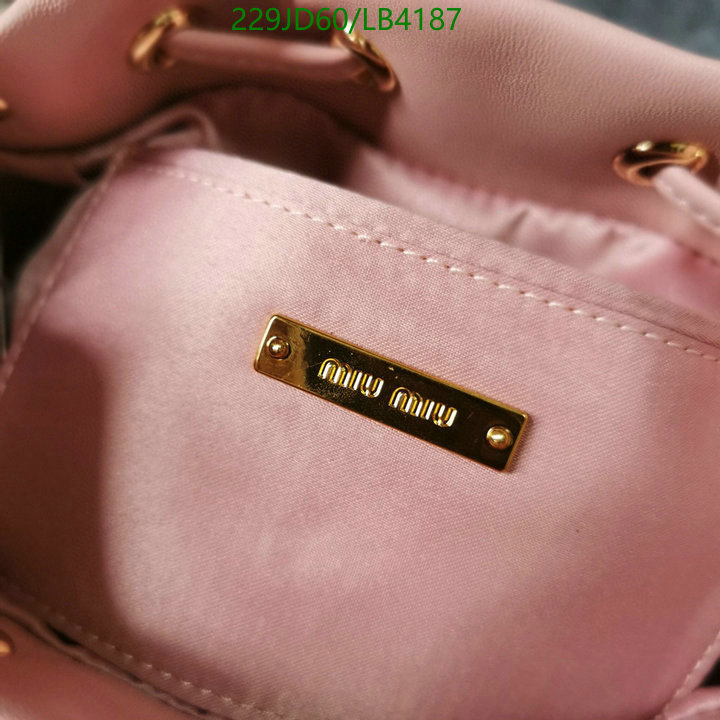 Miu Miu Bag-(Mirror)-Diagonal-,Code: LB4187,$: 229USD