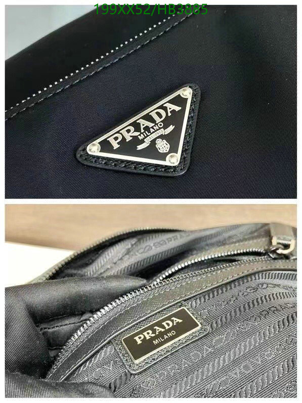 Prada Bag-(Mirror)-Handbag-,Code: HB3885,$: 199USD