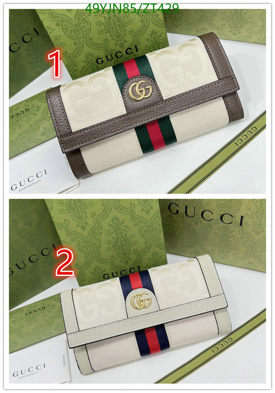 Gucci Bag-(4A)-Wallet-,Code: ZT429,$: 49USD