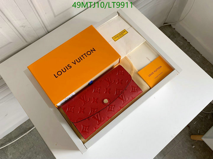 LV Bags-(4A)-Wallet-,Code: LT9911,$: 49USD