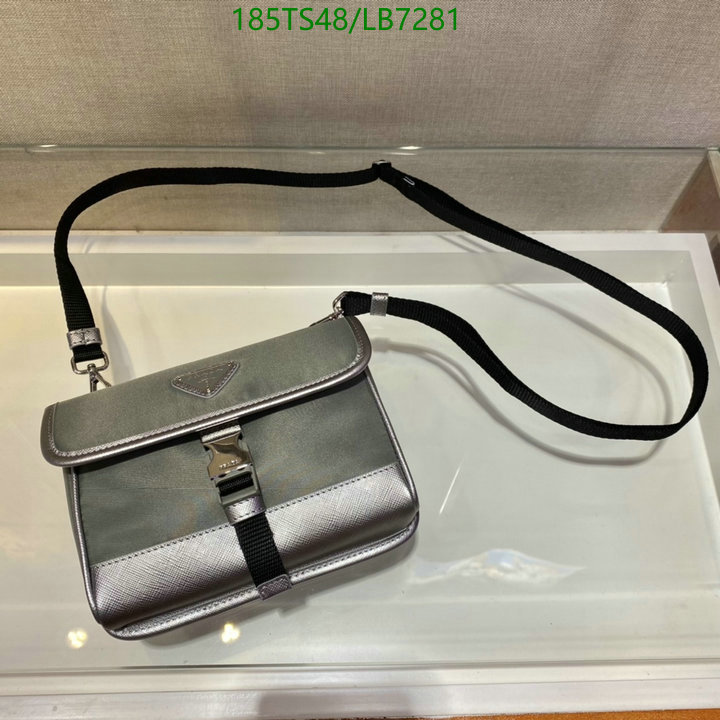 Prada Bag-(Mirror)-Diagonal-,Code: LB7281,$: 185USD