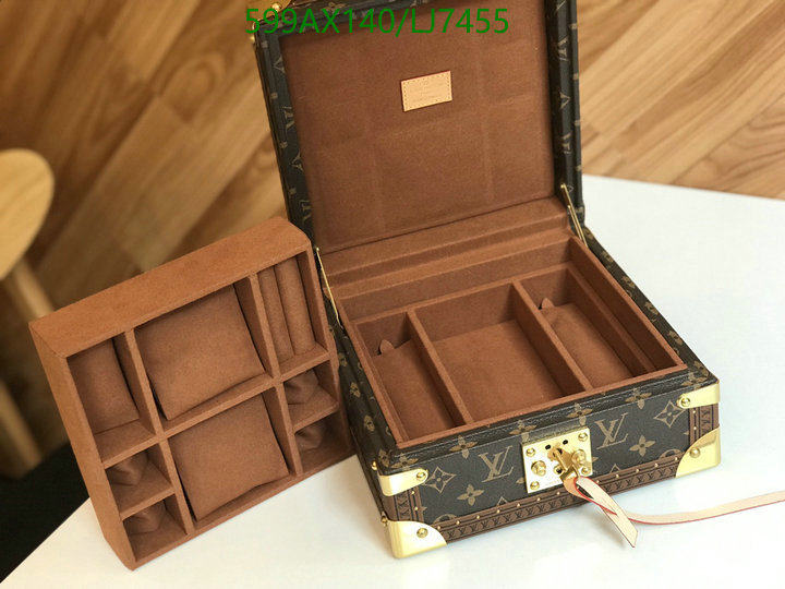 LV Bags-(Mirror)-Vanity Bag-,Code: LJ7455,$: 599USD