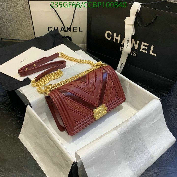 Chanel Bags -(Mirror)-Le Boy,Code: CCBP100840,$: 235USD