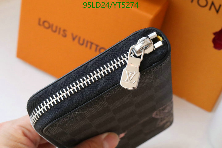 LV Bags-(Mirror)-Wallet-,Code: YT5274,$: 95USD