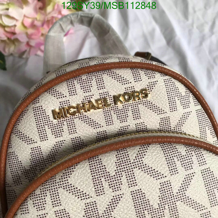 Michael Kors Bag-(Mirror)-Backpack-,Code: MSB112848,$: 129USD