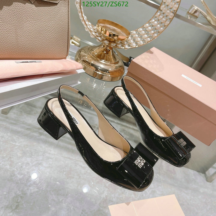 Women Shoes-Miu Miu, Code: ZS672,$: 125USD