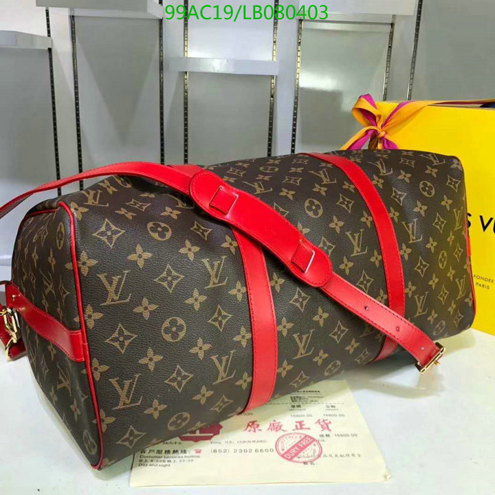 LV Bags-(4A)-Keepall BandouliRe 45-50-,Code: LB080403,