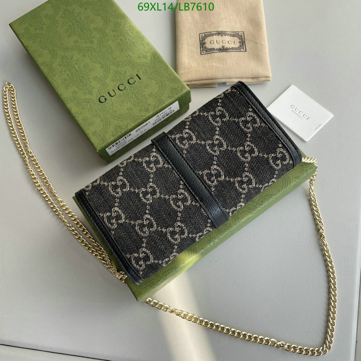 Gucci Bag-(4A)-Diagonal-,Code: LB7610,$: 69USD