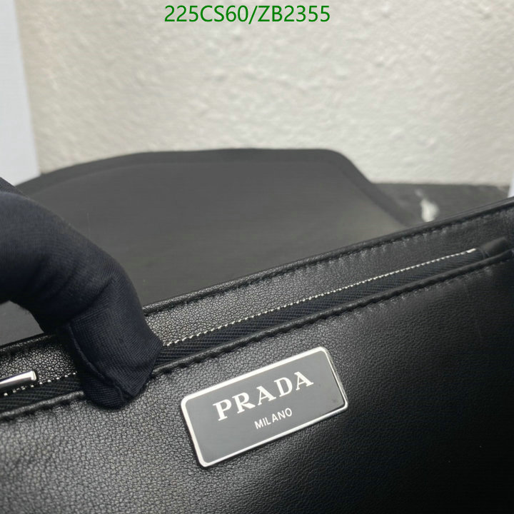 Prada Bag-(Mirror)-Diagonal-,Code: ZB2355,$: 225USD