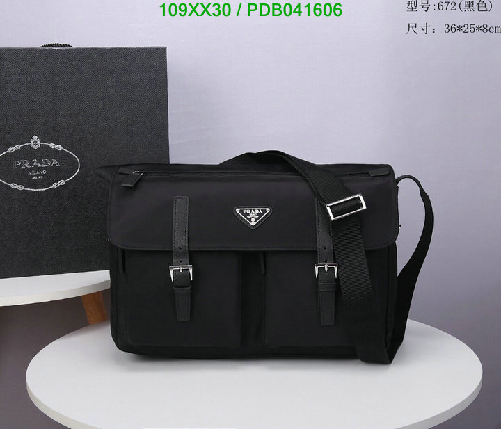 Prada Bag-(Mirror)-Diagonal-,Code: PDB041606,$: 109USD