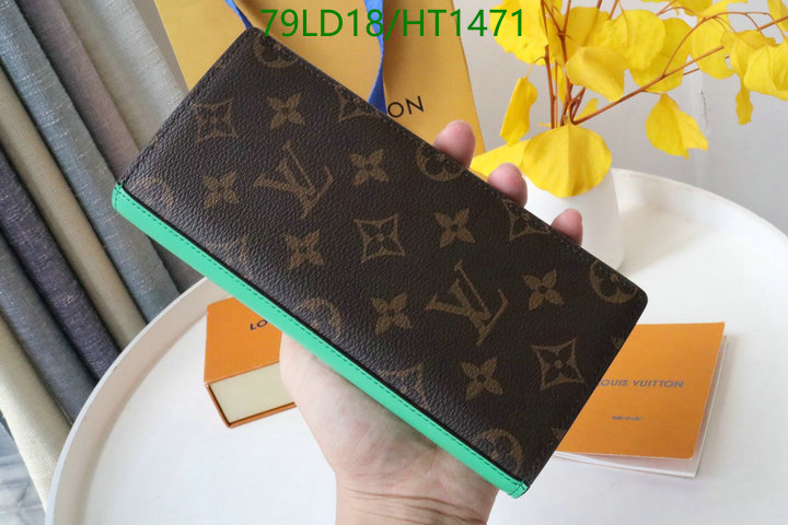 LV Bags-(Mirror)-Wallet-,Code: HT1471,$: 79USD