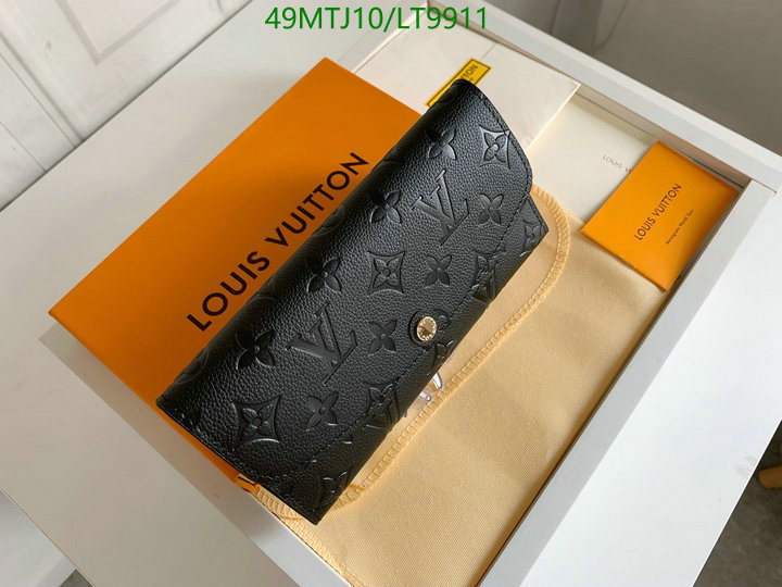 LV Bags-(4A)-Wallet-,Code: LT9911,$: 49USD