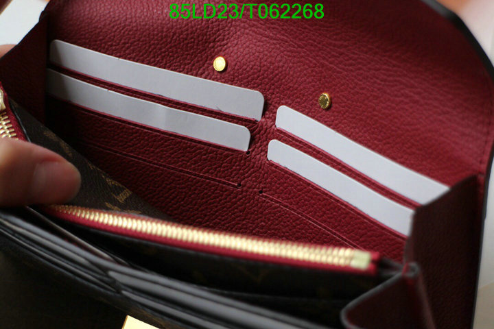 LV Bags-(Mirror)-Wallet-,Code: T062268,$: 85USD