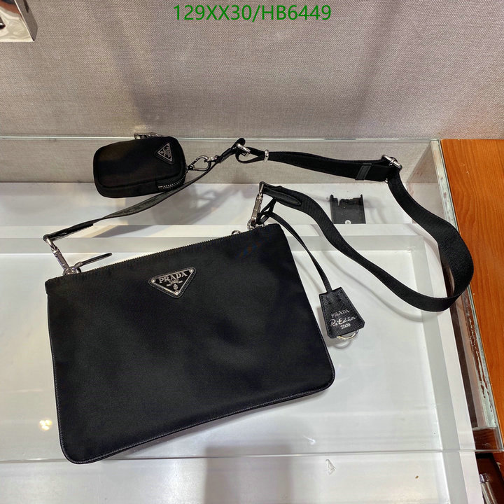 Prada Bag-(Mirror)-Diagonal-,Code: HB6449,$: 129USD